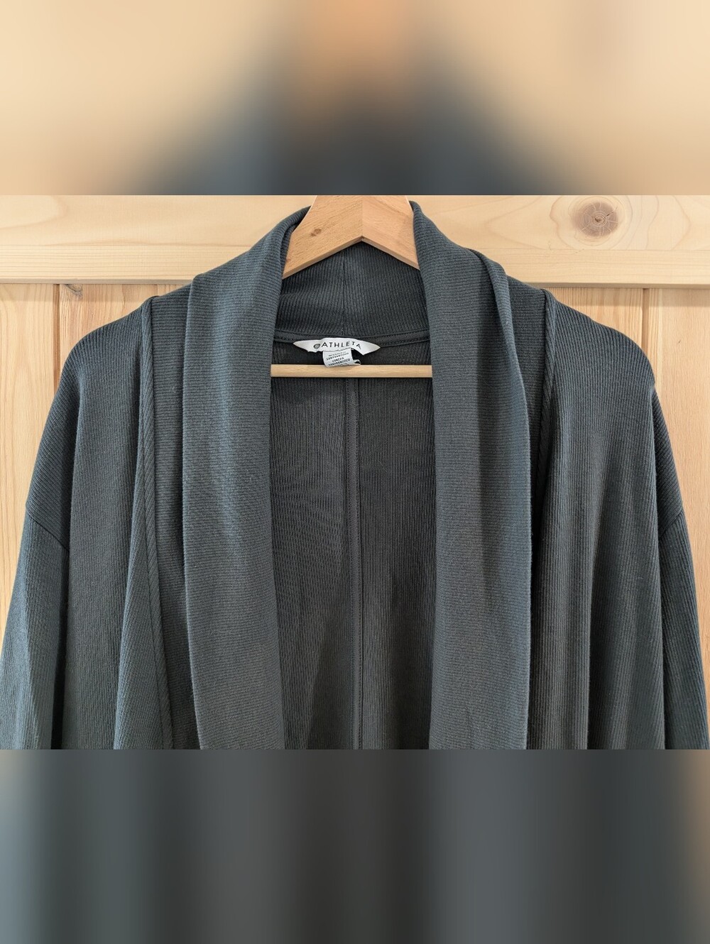 Athleta Ribbed Open Front Cardigan - Picture 3 of 8